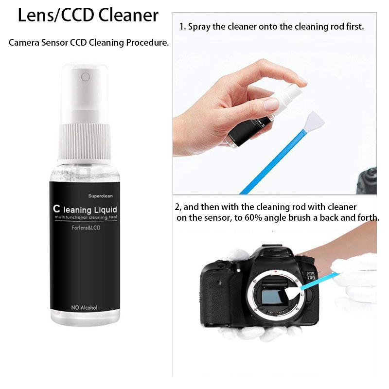 Camera Cleaning Kit, 1 Set Cleaning Kit with Cleaning Tools, Suitable for Digital Camera Reflectors Sensors