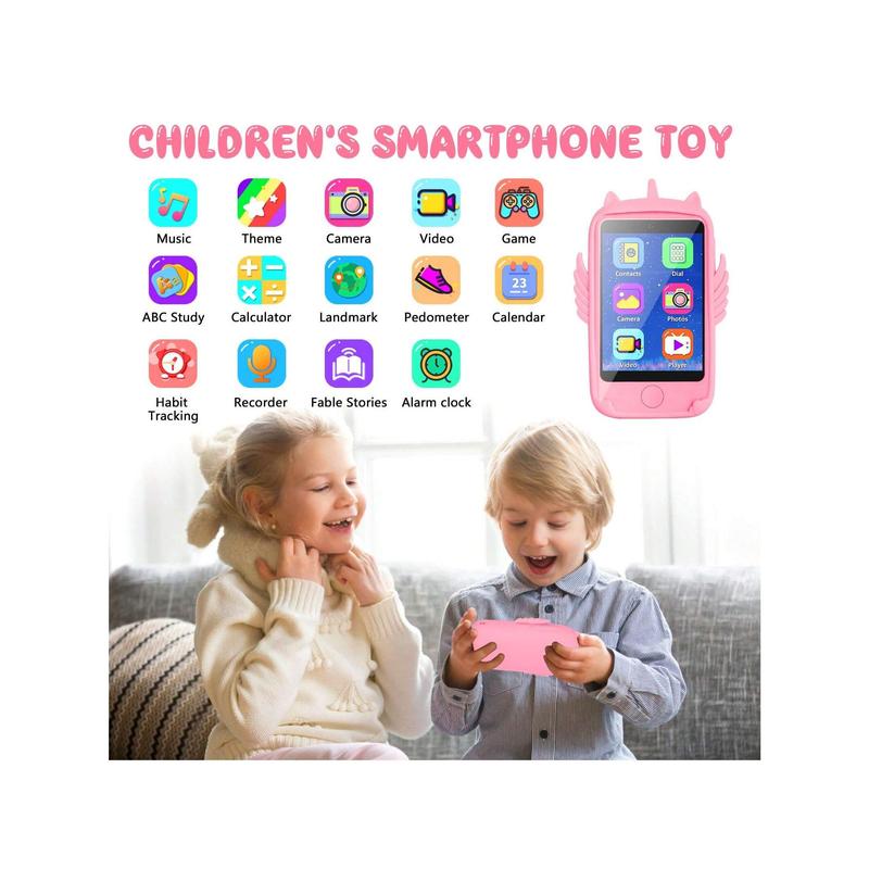 Children Mobile Phone With 19 Learning Game 2.8in Touch Screen Kids Cell Phone Smartphone With Calls SOS MP3 Camera Calculator Pedometer Smartphone Birthday Gifts For Girls Boys 3 4 5 6 7 8 9 Years Old