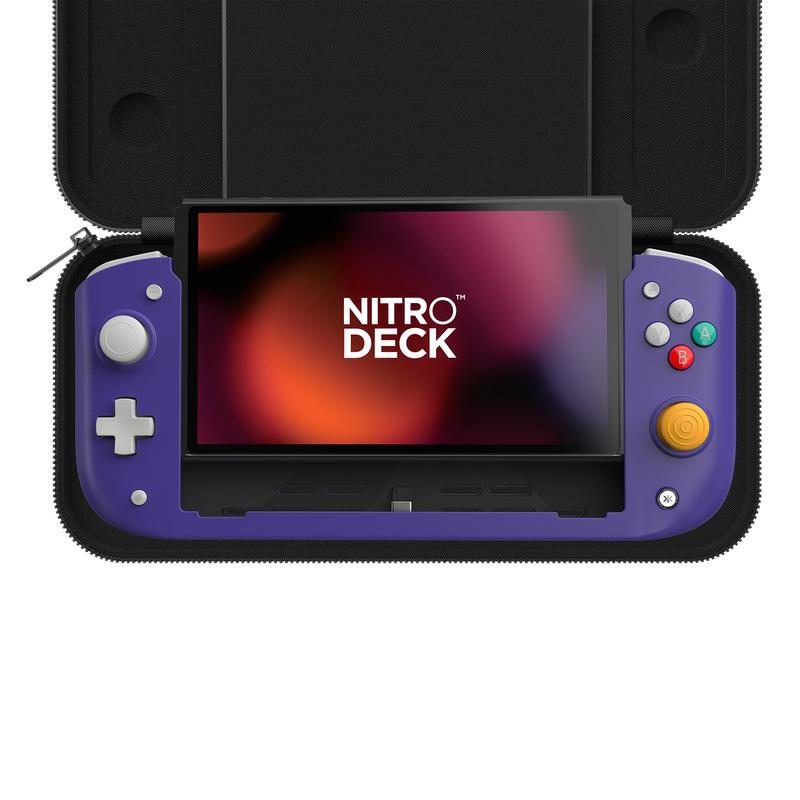 Nitro Deck with Carry Case For Switch & OLED Switch - Professional Gaming Controller - No Stick Drift (Hall Effect) - Low Latency - Swappable Stick Tops - Re-mappable Back Buttons - Motion Controls - Rumble Support - Turbo Function & More!