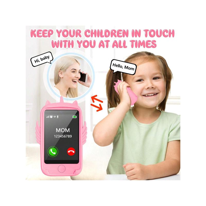 Children Mobile Phone With 19 Learning Game 2.8in Touch Screen Kids Cell Phone Smartphone With Calls SOS MP3 Camera Calculator Pedometer Smartphone Birthday Gifts For Girls Boys 3 4 5 6 7 8 9 Years Old