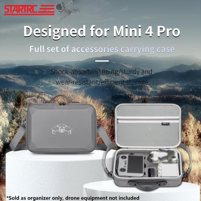 STARTRC Drone Storage Bag, Portable Drone Storage Case Compatible with DJI Mini 4 Pro Free Flight Edition, Drone Accessories Storage Bag