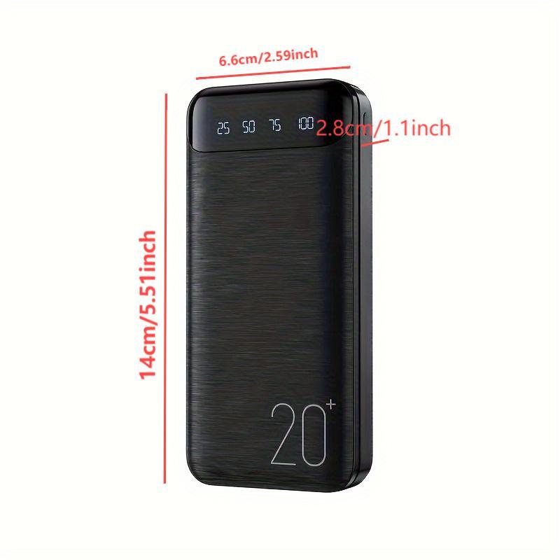 20000mAh Portable Small Power Bank, 1 Count Digital Display Power Bank, Powerful Mobile Power Bank for Home Office Outdoor Travel Use