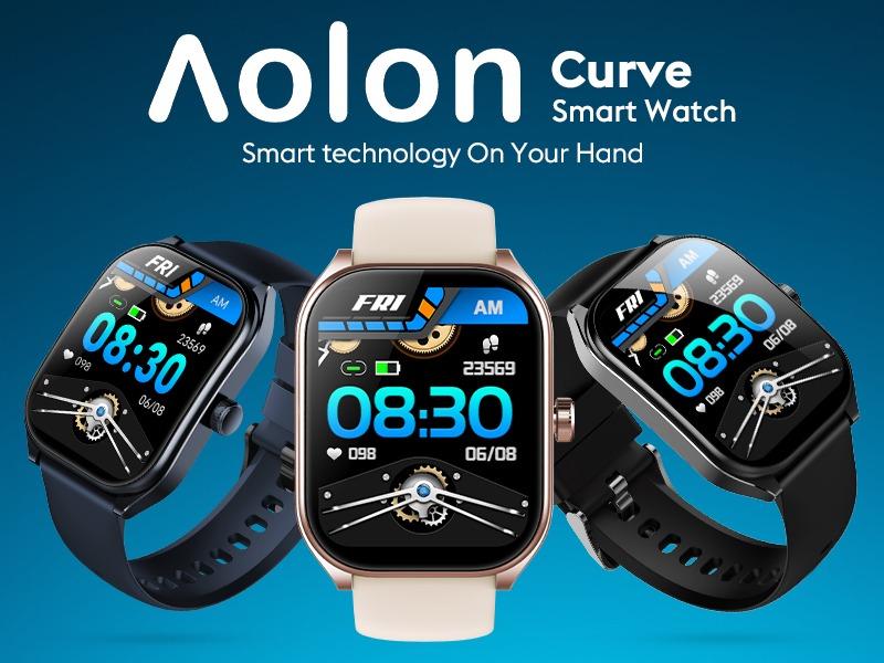 AOLON Curve Smart Watch for Men Women (Answer Make Call), 2.01