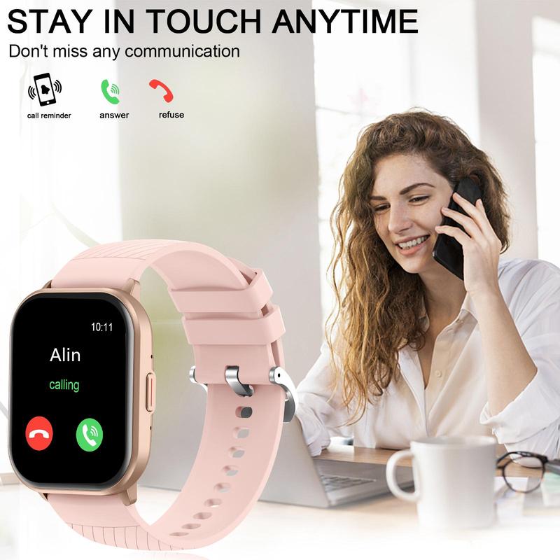 Smart Watch with Wireless Calling Dial, Multiple Sport Mode, Calling Reminder and Rejection, Sms Reminder, Custom Wallpaper, Smart & Wearable Devices for iPhone Andriod