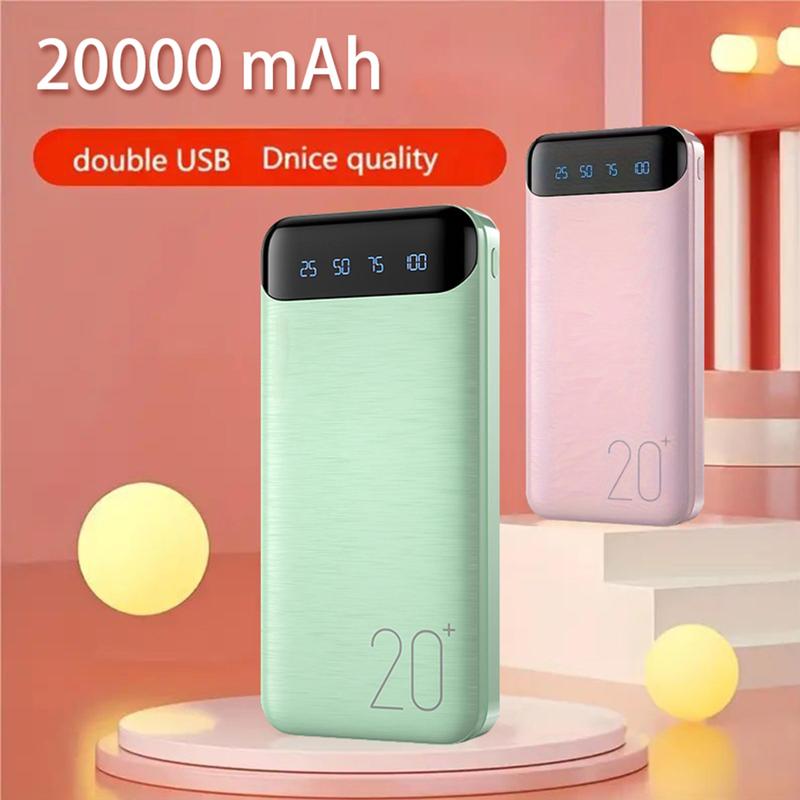 20000mAh Portable Small Power Bank, 1 Count Digital Display Power Bank, Powerful Mobile Power Bank for Home Office Outdoor Travel Use