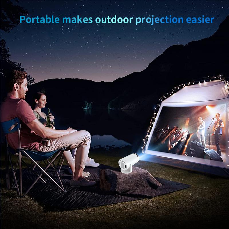 Christmas party Multi-function Bluetooth Projector WIFI Projector With Screen&Two Game Consoles 4K Full HD Portable Projector 270° Compatible with iPhone PC Laptop