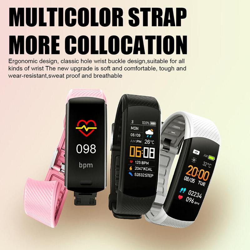 2024 NEW Fit@Bit Men Women Smart Watch Bracelet Sports Monitor Fitness Tracker