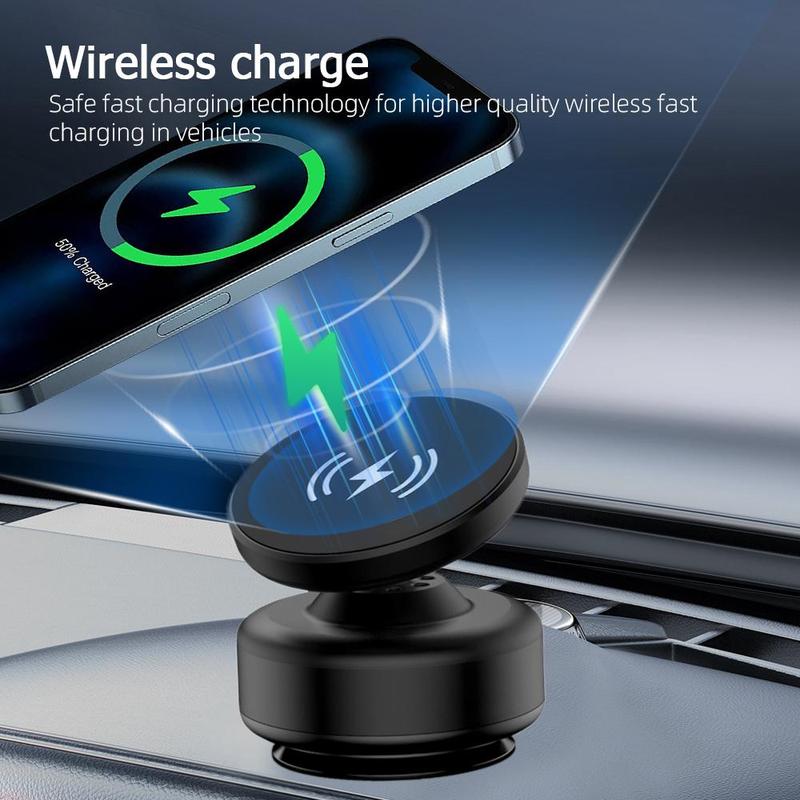 2-in-1 Car Phone Holder & Charger, Car Phone Holder with Vacuum Suction Cup, Car Phone Support, Car Electrical Appliances