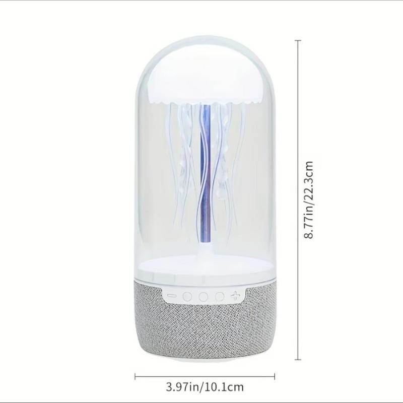 Jellyfish Design Wireless Speaker, USB Rechargeable Color Changing Light, Unique Ambient Sound for Music & Entertainment