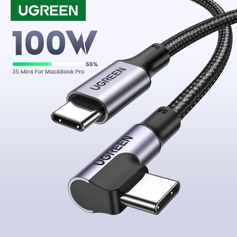 UGREEN 100W USB C Fast Charging Cable for iPhone 15 Series Samsung S24 S23 Ultra iPad Macbook Switch Adapter Connection--Black Friday