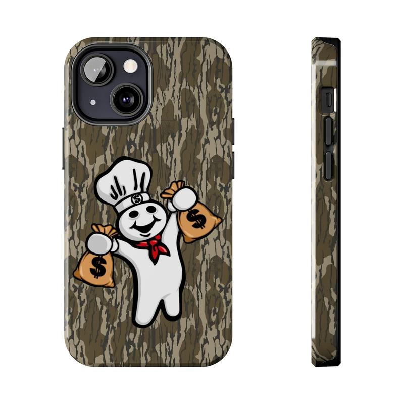 Dough Boy Camo Tough iPhone Case, Preppy and Cute Aesthetic 8 X 11 12 13 14 15 16 Pro Max Pro Mini Plus, Protection Cover, Unique Accessories, Durable Cover, Anti-drop Case, Gifts, Outdoorsman