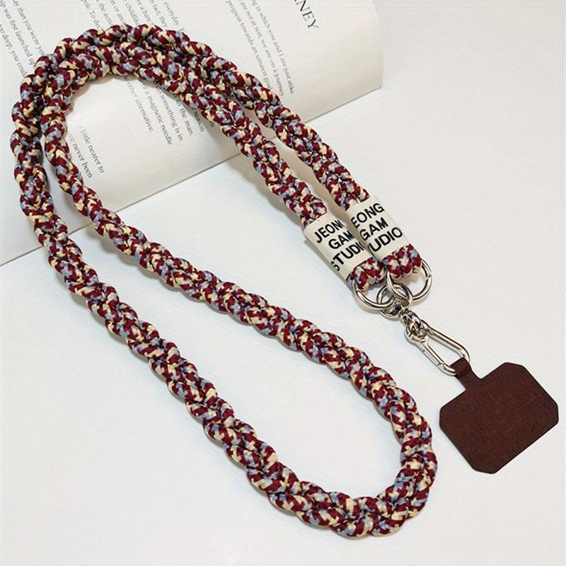 Universal Woven Mobile Phone Lanyard, Portable Braided Cellphone Strap, Outdoor Sports Mobile Phone Anti Loss Lanyard, Phone Accessories