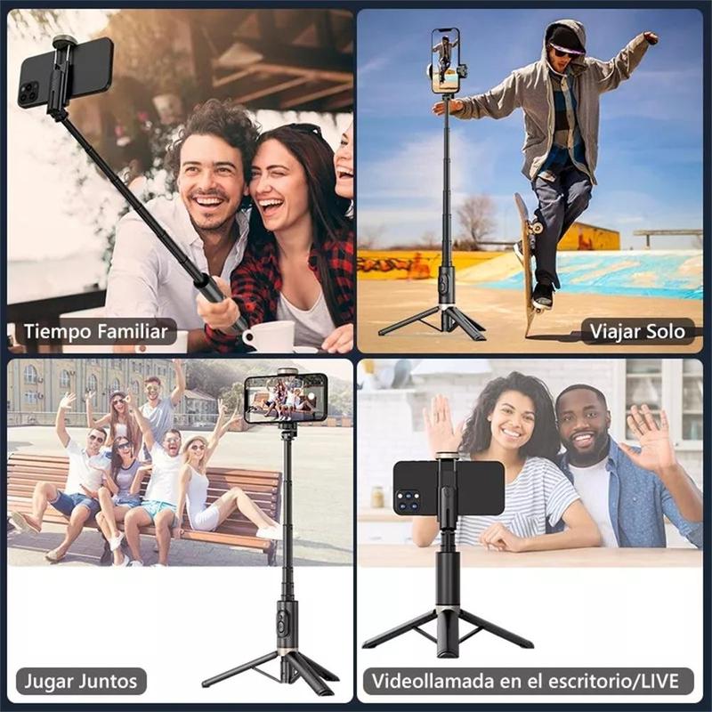 Wireless Selfie Stick, 1 Count Foldable Wireless Tripod with Remote Control, Bluetooth-compatible Selfie Stick for Live Photograph for iPhone