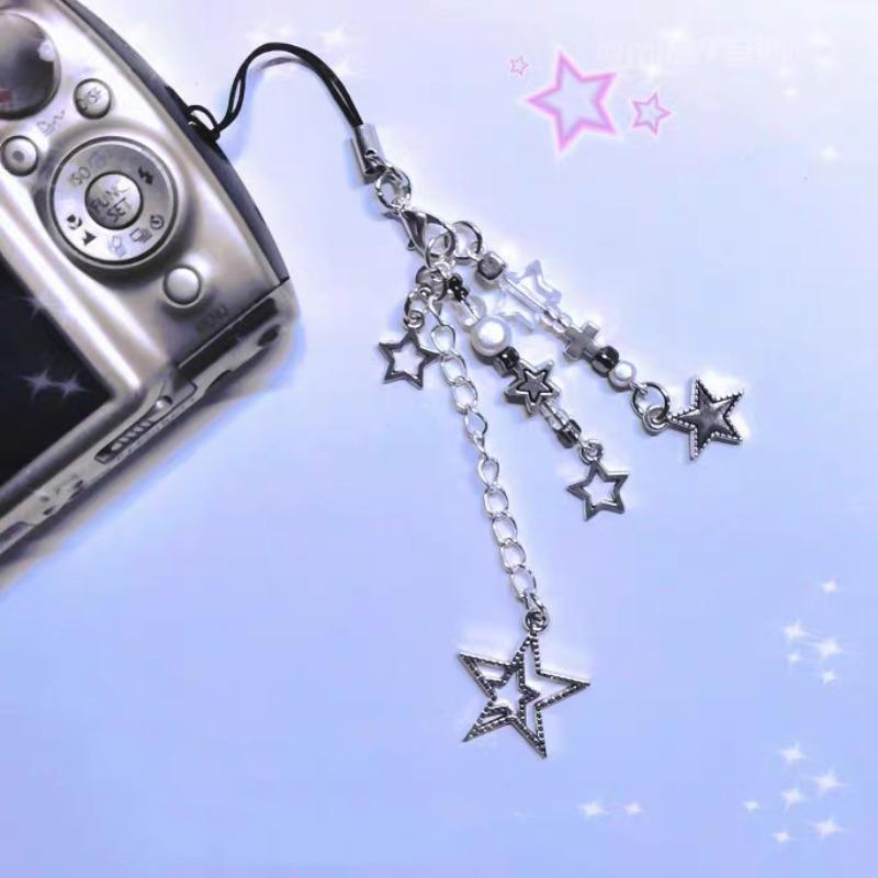 Star Design Chain Phone Lanyard, Decoration Creative Design Decorative Hanging Pendent, Portable Cell Phone Strap for Women & Girls