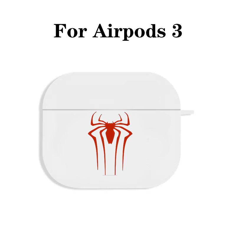 Classic-Spider Design Eaphones Case with Hiking Buckle, Shockproof Anti-Fall TPU Cover for AirPods 1 2, 3, Pro, Pro2, Perfect Gift for Birthday, Girlfriend, Boyfriend, Friend or Yourself, Tech-Inspired Pattern Design