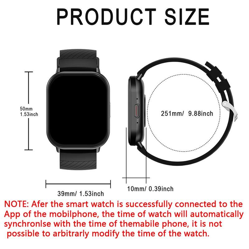 Smart Watch with Wireless Calling Dial, Multiple Sport Mode, Calling Reminder and Rejection, Sms Reminder, Custom Wallpaper, Smart & Wearable Devices for iPhone Andriod