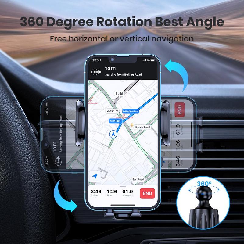 Rotatable Car Air Vent Phone Holder, Durable Cell Phone Mount, Universal Car Phone Accessories Fit For All Phones, Tablet