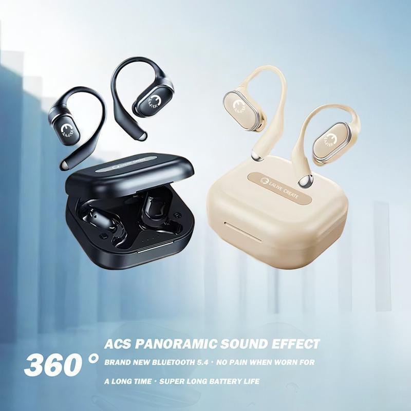 LALIVE CREATE FS-GE05 Bluetooth 5.4  Wireless Gaming Headset with Low Latency, Wireless Sport Earbuds Bone Conduction ,HIFI Sound Quality Music Earbudsfor Gaming Travel Sports