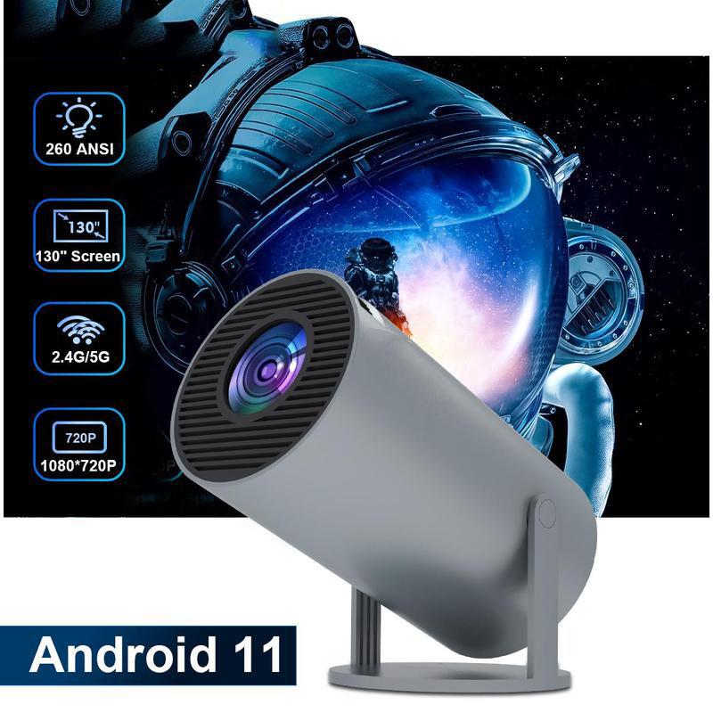 home electrical appliances projector player Portable Projector HY300 Pro,4KAndroid 11 Dual Wifi6 260ANSI Allwinner H713BT5.0 1080P 1280*720P Projector,Multifunctional Projector for Home Cinema.Outdoor