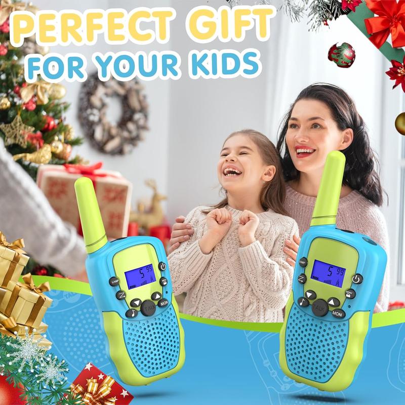 Kids Walkie Talkies Toys for Boys Girls,Toys for 3-12 Year Old,Walkie Talkies for Kids 22 Channels 2 Way Radio Toy with Backlit LED Flashlight, 3 Miles Range for Outside,Camping Outdoor Games