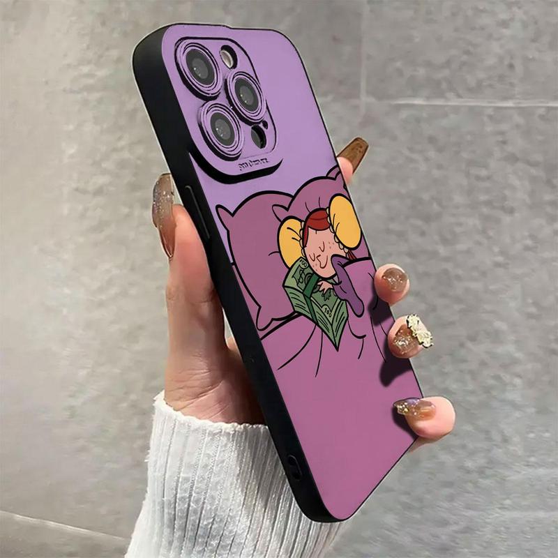 Cartoon Pattern Phone Case, Anti-fall Phone Protector Cover, Shockproof Phone Protective Case Compatible with iPhone 16 15 14 13 12 11 Series