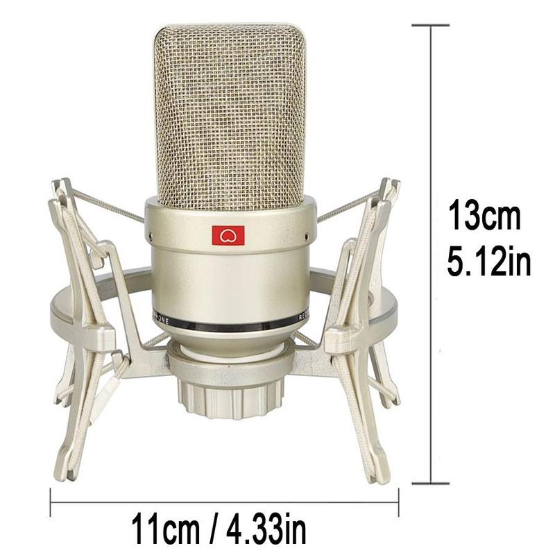 Professional Condenser Microphone, Wired Mic, Studio Microphone, Karaoke Singing Streaming Microphone With Mic Cover For Karaoke, PC Laptop Computer, Streaming Equipment