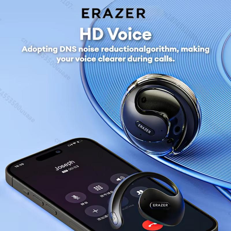 ERAZER True Wireless Open Ear Earphones Bluetooth Bluetooth Headphones TWS Sports Wireless Earphone Waterproof HIFI Sound Bass Quality Earbuds