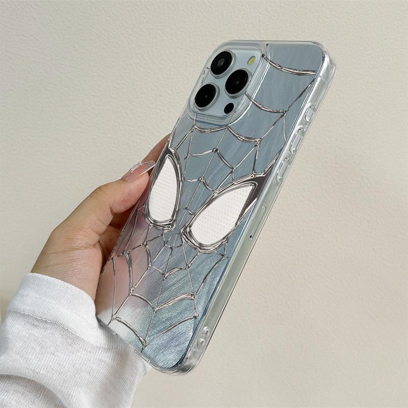 Spider Pattern Phone Case, Anti-slip Phone Protective Cover, Phone Accessories Compatible with iPhone 11 12 13 14 15 16 Pro Max