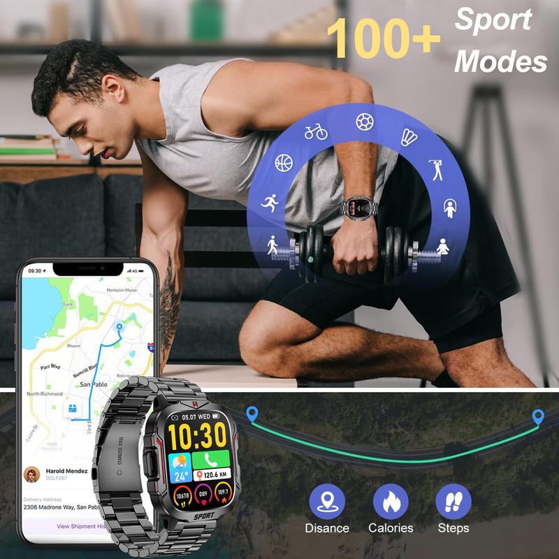 Smart Watch with Running Pace, 1.96