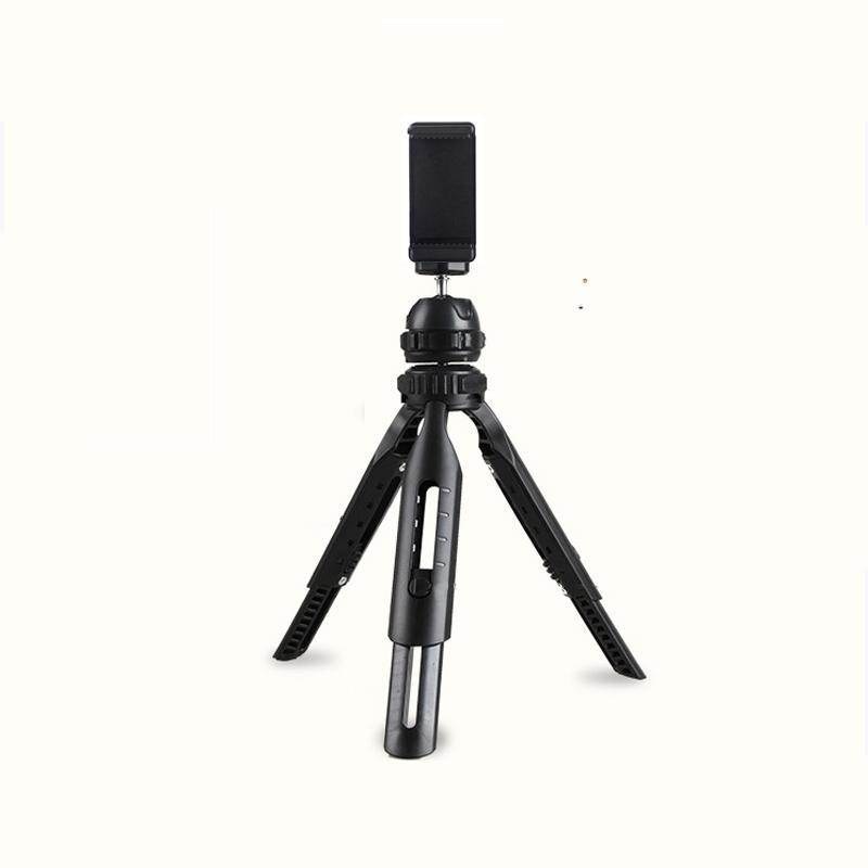 Portable Folding Selfie Tripod, Foldable Phone Tripod Stand, Adjustable Tripod for Mobile Phone Digital Camera, Outdoor Accessories [black-20.5cm jet Black 25cm]