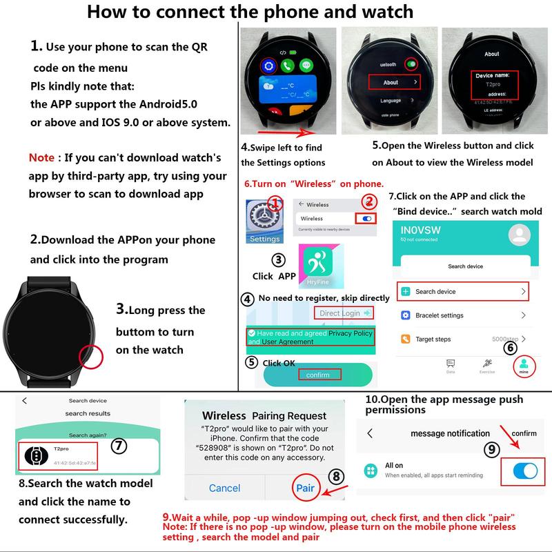 Smart Watch for Men & Women, Sports Watch with Wireless Call Dial, Incoming Call Alert & Rejection, Message Alert View, Multiple APP Alerts & Custom Wallpaper, Fashion Watch Compatible with iPhone Andriod