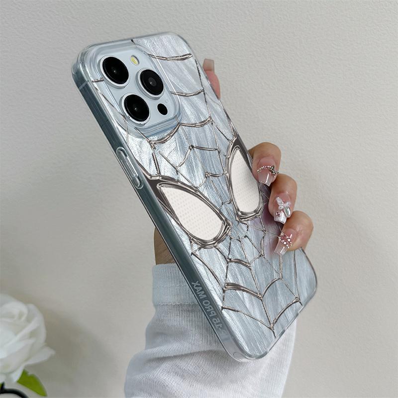 Spider Pattern Phone Case, Anti-slip Phone Protective Cover, Phone Accessories Compatible with iPhone 11 12 13 14 15 16 Pro Max