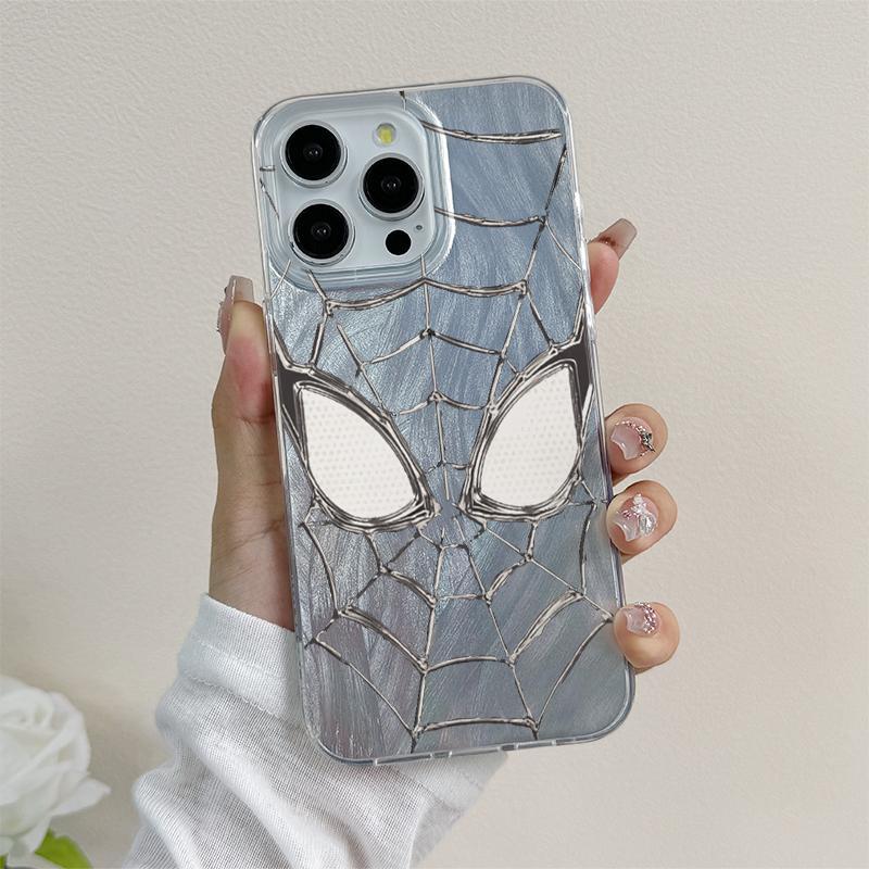 Spider Pattern Phone Case, Anti-slip Phone Protective Cover, Phone Accessories Compatible with iPhone 11 12 13 14 15 16 Pro Max