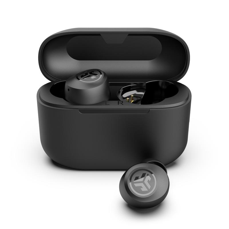 JLab Go Pop True Wireless Bluetooth Earbuds, Charging Case, Be Aware Mode, IPX4 Sweatproof, Fast Charge, Custom EQ, Built-in Mics, For iPhone Android