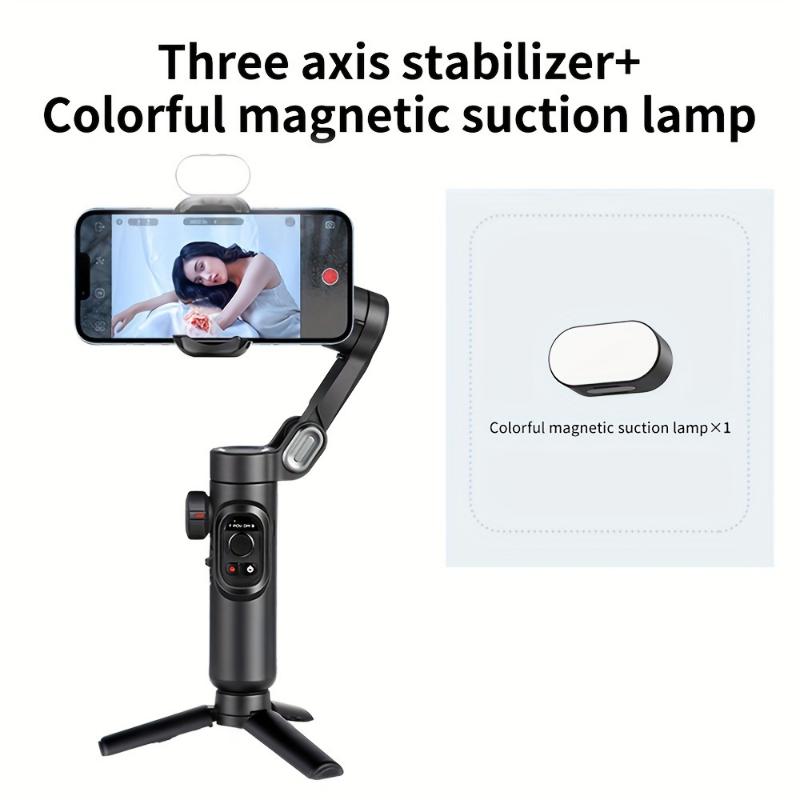 Smart XE With Light Smartphone Gimbaled Stabilizer - Foldable 3-Axis Gimbal With Focus Wheel For IPhone, Samsung And Android - Improve Your Video Shooting Quality