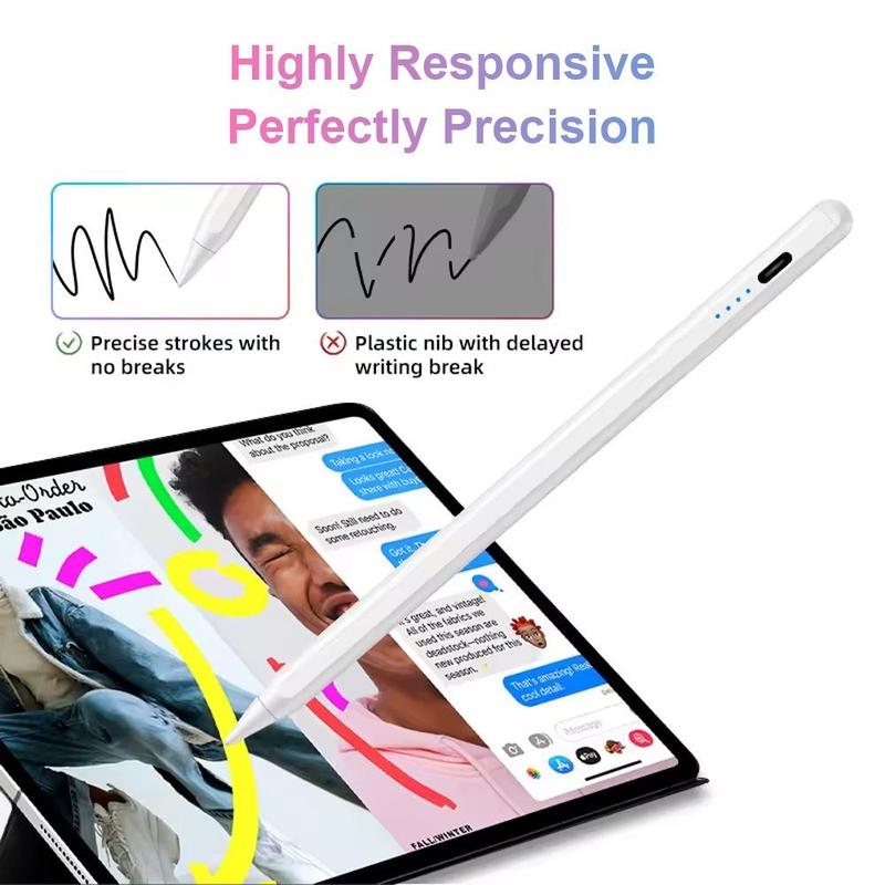 USB Rechargeable Stylus Pen, Universal Stylus for Android iPhone Windows, Active Stylus for iPad iPhone Writing and Drawing for Mobile Phones and Tablets