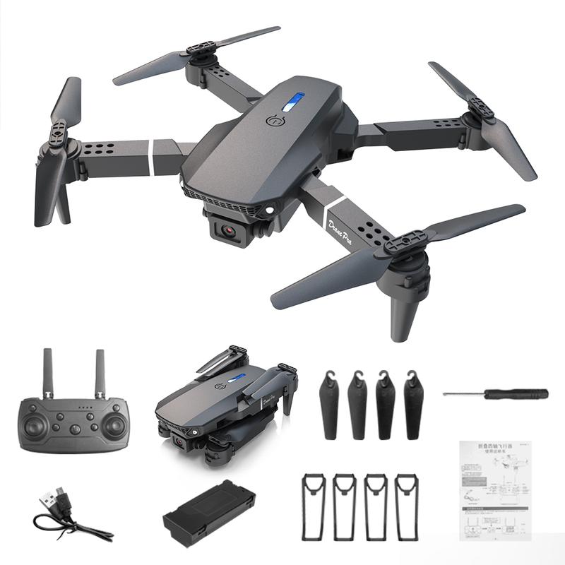 Drone with Dual Camera for Adults Kids, Foldable RC Quadcopter for Beginners, Toys Drone, 1080P FPV Video, 3 Batteries, Carrying Case, One Key Start, Headless Mode, Waypoints fly, 360° Flips aerial photography control drone cheap indoor