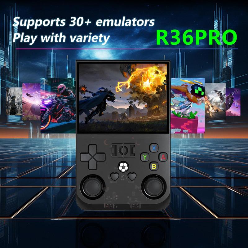 YLW R36PRO Linux Open Source Game Console, Handheld 3.5-inch IPS HD Portable Retro Console, 18,000 + Games, 26+ Emulators