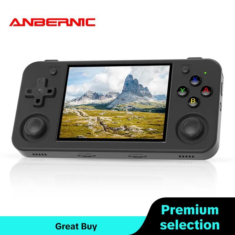 ANBERNIC RG35XX H Handheld Game Console, Retro Game Console with 3.5-inch IPS Screen, 64GB Game Console with 5K+ Classic-Games, Portable Games Consoles