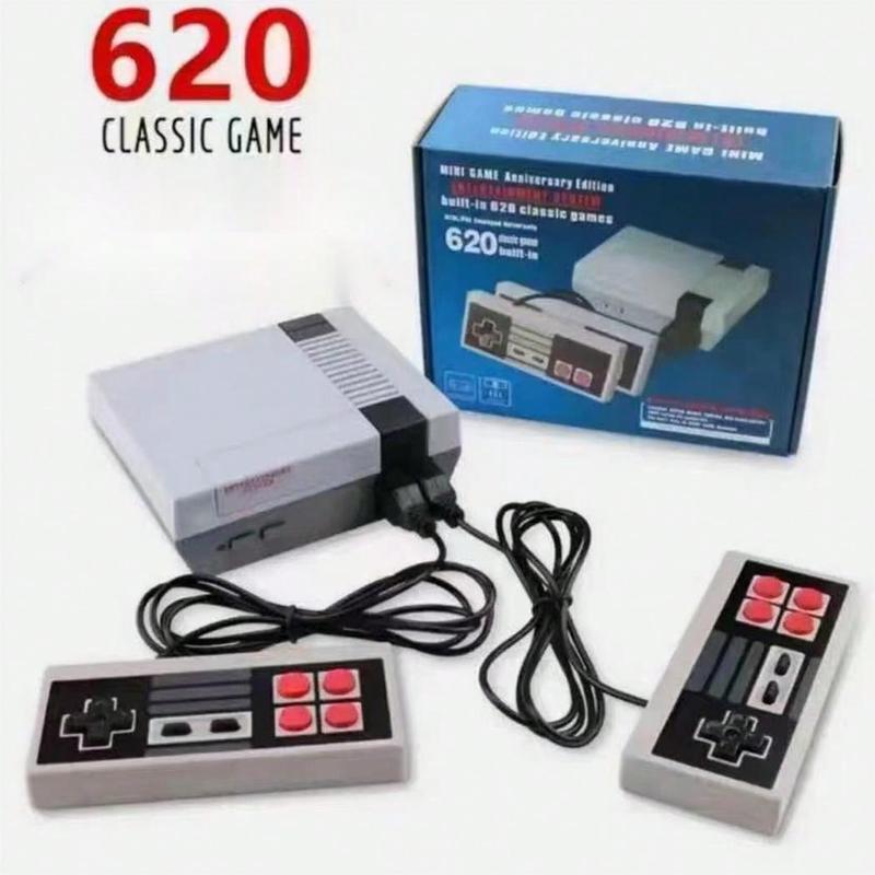 Classic 8-Bit 620 Mini Game Console, FC Red And White Dual Controller, Family Game Console, Built-In Hundreds Of Games, Will Bring You Countless Fun, This Is The Perfect Gift