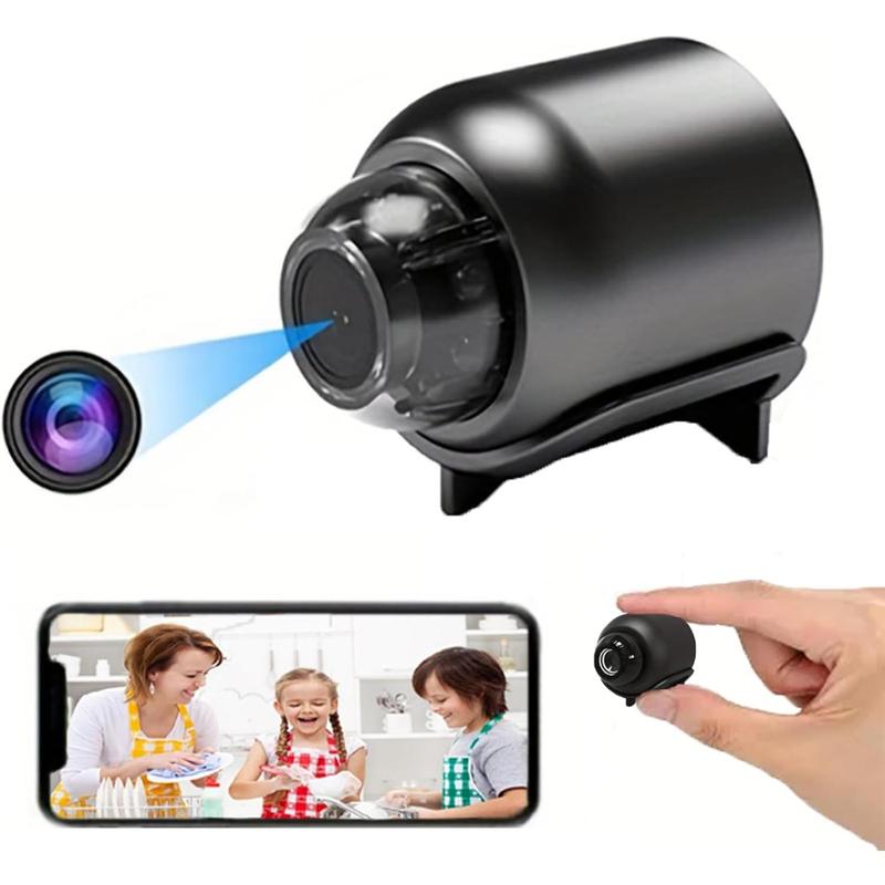 senri Wireless Camera Spy Hidden Cameras, Mini Nanny Cam Smart Home, Small Indoor Outdoor Camera with Remote View, Compatible with Android and iOS, Baby, Pet Monitor, Car Guard（Video Only