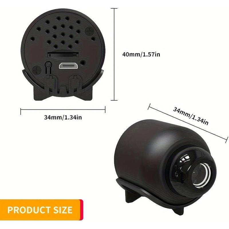 senri Wireless Camera Spy Hidden Cameras, Mini Nanny Cam Smart Home, Small Indoor Outdoor Camera with Remote View, Compatible with Android and iOS, Baby, Pet Monitor, Car Guard（Video Only