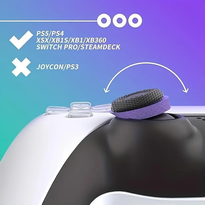 Silicone Aim Assist Ring, Silicone Grip Buffing Rings, Game Console Accessories Compatible with Ps4 Ps5, Xbox & Switch Pro, Game Controllers Assist Rings