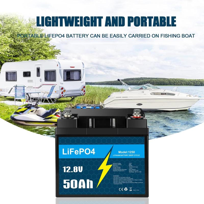 KUNLUN 12V 50Ah LiFePO4 Deep Cycle Rechargeable Lithium Battery, Over 4000 Life Cycles, Built-in BMS, Backup Power Perfect for RV, Camper, Van, Marine, Off-Grid Home Energy Storage-Core Series,Trolling motor, Maintenance-Free Accessories Batteries