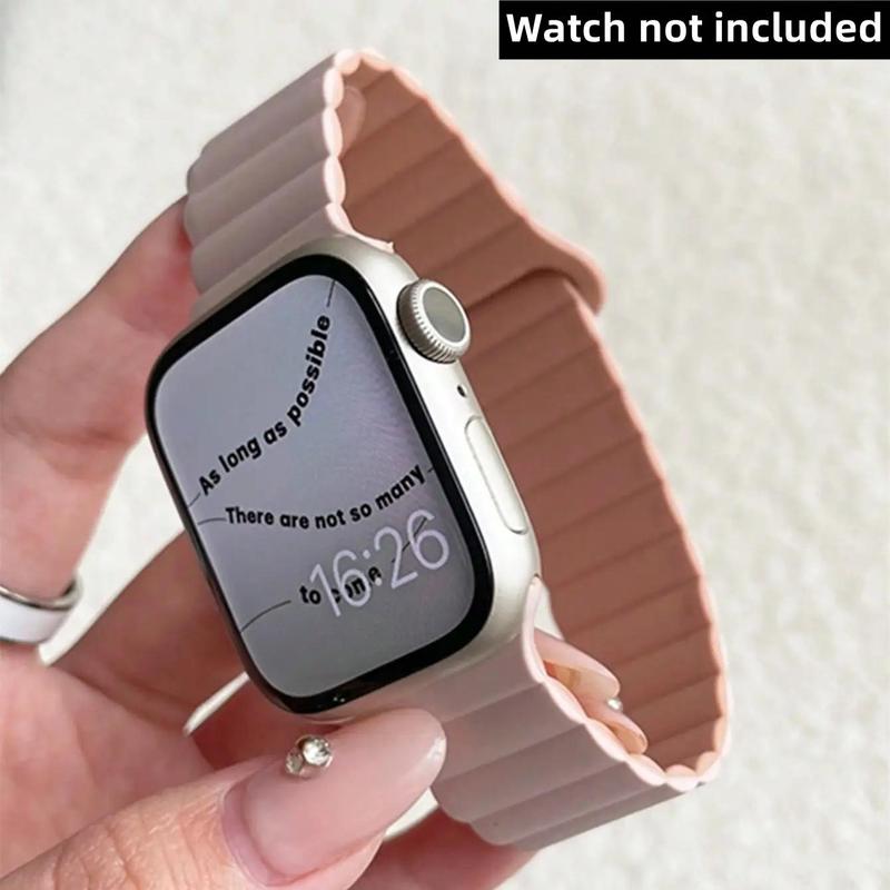 Magnetic Watch Band, Silicone Strap, Watch Strap Compatible with Apple Watch