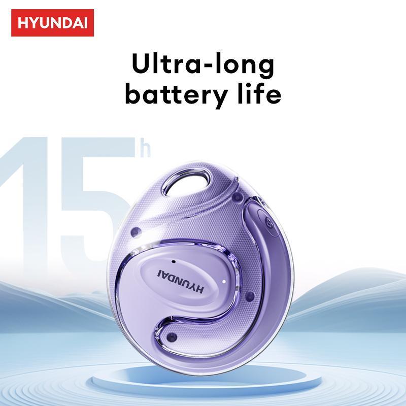 HYUNDAI Hyundai HY-X15 Ultra Ear-mounted Wireless Headphone, 3D Holographic Stereo BT 5.4 Wireless Earphone, Longer Battery Life Wireless Earbuds