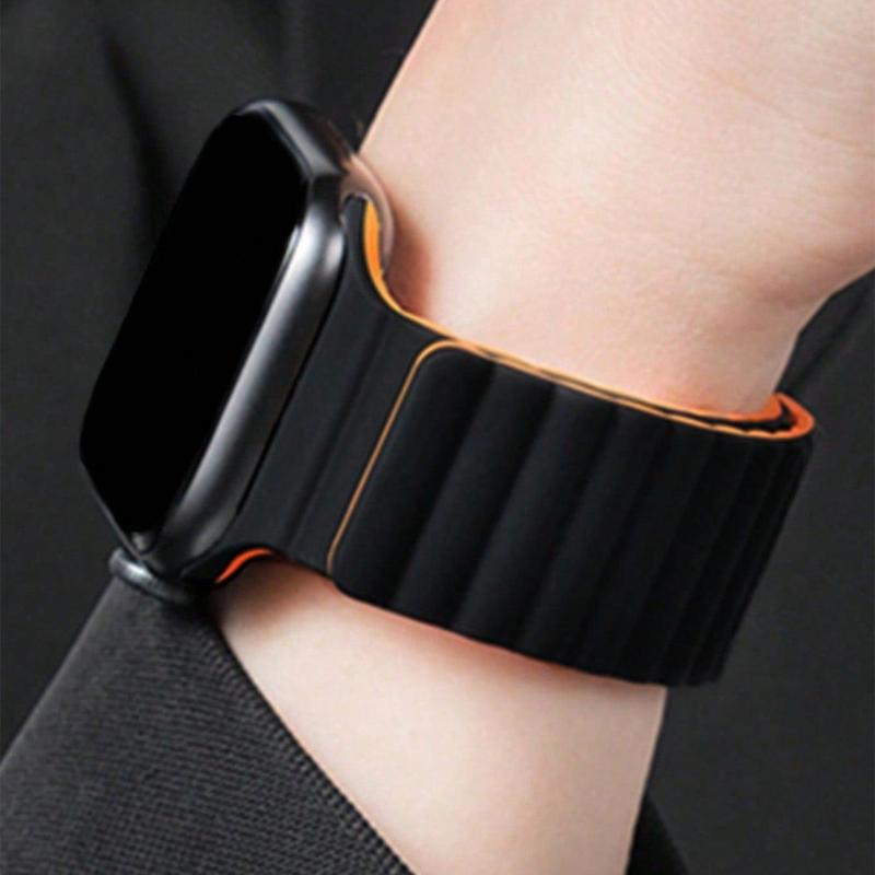 Magnetic Watch Band, Silicone Strap, Watch Strap Compatible with Apple Watch