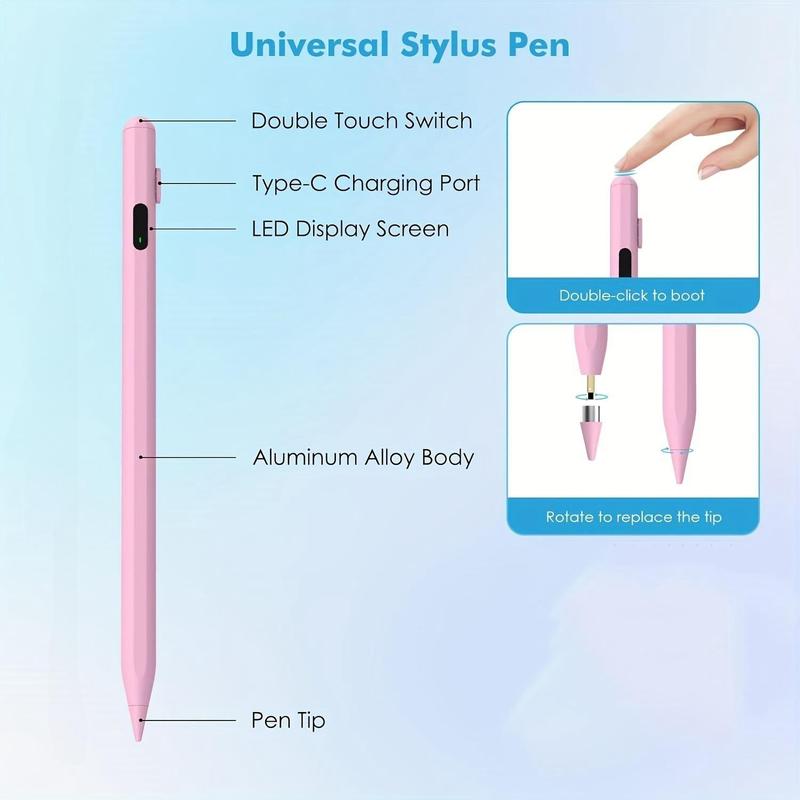 Rechargeable Magnetic Stylus Pen, Portable Design Stylus Pen with Digital Display, Tablet & Computer Accessories for iPad iPad Pro iPad Air