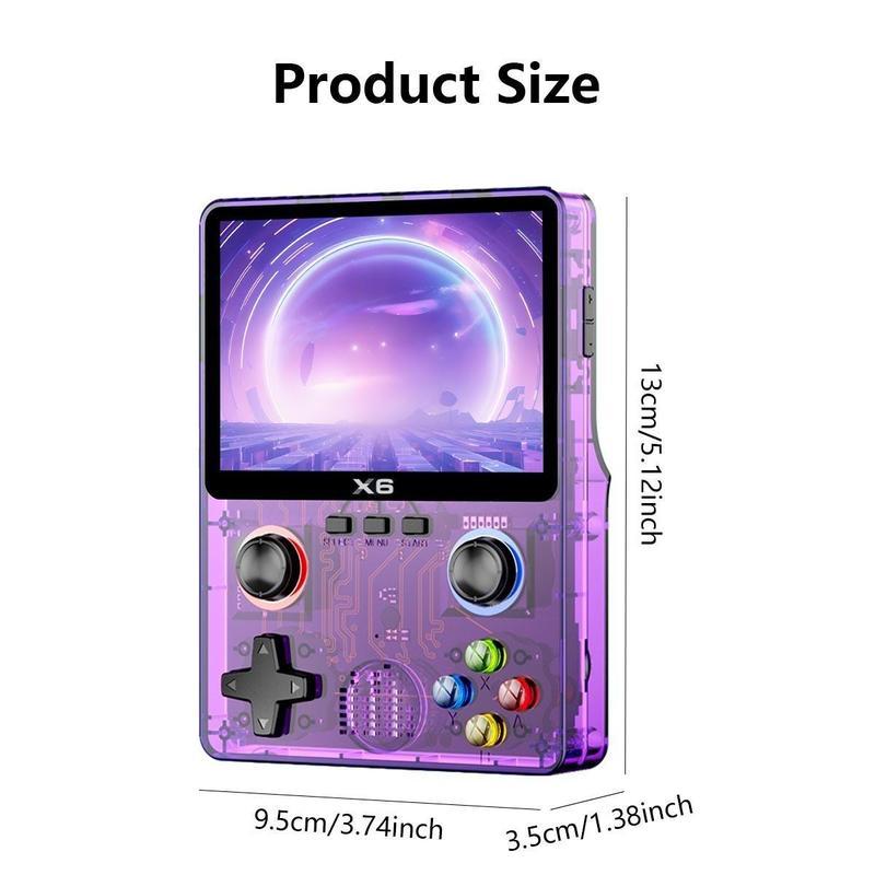 Retro Game Console with 32G Built-in 10000+ Games, 3.5 inch IPS OCA Full Fit Color Screen Handheld Game Console, Portable Gaming Console, Game Peripherals Compact Memory christmas 2024 ornament