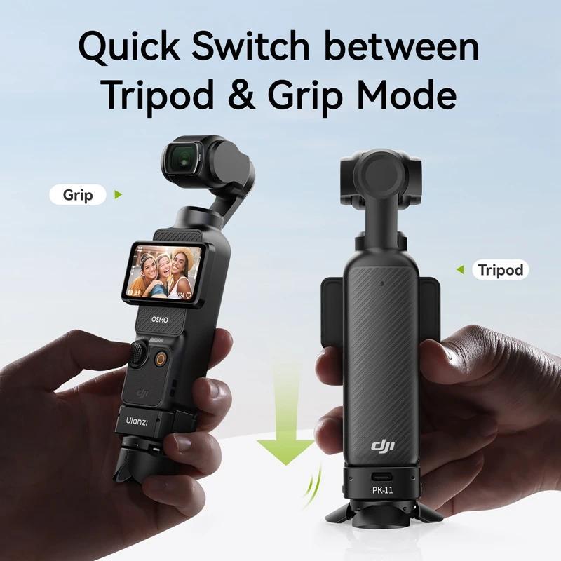 Ulanzi PK-08 PK-11 Arri Locating Base Mini Tripod Kit for DJI Osmo Pocket 3 Mount with 1 4